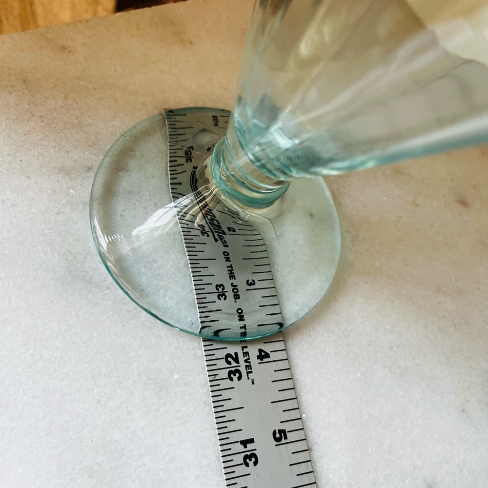 Antique blue glass fan vase - Picture 12 of 13